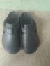稻草人棉拖鞋男士勃肯鞋居家用一腳蹬加絨秋冬戶(hù)外穿防滑情侶女 黑42-43 曬單實(shí)拍圖