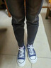 品牌厚底帆布鞋女2025秋季小個(gè)子增高板鞋年輕人百搭布鞋松糕女鞋 藍色升級款 單層 37 曬單實(shí)拍圖