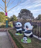 卡通大熊貓雕塑玻璃鋼仿真動(dòng)物戶(hù)外商場(chǎng)幼兒園景區草坪游樂(lè )場(chǎng)擺件 支持改色 曬單實(shí)拍圖