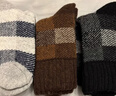 三槍【茸絨系列】含羊毛男士襪子男士10A抑菌防臭加絨襪秋冬款保暖襪 曬單實(shí)拍圖