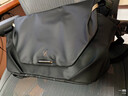 光影行星（GYXX）阿波羅2斜挎包男士通勤便攜單肩背包大容量郵差電腦包 曜夜黑/中號 適合14寸電腦 曬單實(shí)拍圖