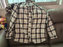 優(yōu)衣庫男女裝法蘭絨格子襯衫長(cháng)袖襯衣薄外套481225 481225/30淺米色 L 曬單實(shí)拍圖