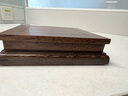 東方泥土 天然實(shí)木底座擺件 長(cháng)方形正方形酸枝木雞翅木 雞翅木底座【四方平底】15cm 曬單實(shí)拍圖