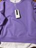 羅蒙洋氣減齡假兩件寬松圓領(lǐng)衛衣女2026春秋新款韓版小個(gè)子不撞款上衣 紫色 M (80-110斤) 曬單實(shí)拍圖