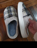 棉拖鞋女款2025新款爆款格子棉拖鞋防滑加絨保暖地板簡(jiǎn)約毛絨拖鞋 灰色 44-45 【建議拍大一碼】 曬單實(shí)拍圖