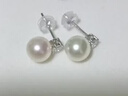 珍珠皇后Akoya珍珠耳飾正圓海水珍珠耳釘女優(yōu)雅媽媽生日禮物女 曬單實(shí)拍圖
