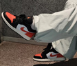 Jordan男休閑鞋喬丹 橙色扣碎AJ1 JORDAN 1運動(dòng)鞋553558-081白橙43 曬單實(shí)拍圖