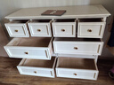 BECHUMO德國品牌美式實(shí)木斗柜臥室置物柜床尾抽屜柜客廳靠墻收納儲物柜 1.2m十斗柜—象牙白 曬單實(shí)拍圖
