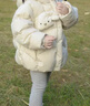 迷你巴拉嬰兒羽絨服冬季新款男女童加厚保暖洋氣寶寶厚款保暖外套 奶油白50311 【高標白鴨絨】 120 【充絨量89.9g】 曬單實(shí)拍圖