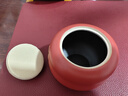 萬(wàn)仟堂（Edenus）茶葉罐 高檔陶瓷密封罐出差迷你便攜小茶葉盒柿柿如意 事事如意 朱漆釉 曬單實(shí)拍圖