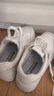 回力板鞋女透氣百搭小白鞋學(xué)生厚底增高舒適休閑鞋子女 白色 38 曬單實(shí)拍圖
