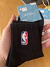 NBA襪子男士秋冬運動(dòng)襪抗菌防臭消臭吸汗無(wú)骨棉襪跑步中筒籃球襪3雙 曬單實(shí)拍圖