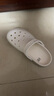 CROCS卡駱馳堆堆洞洞鞋舒適外穿花園洞洞鞋男鞋女鞋老爹鞋|211355 粉筆色-0WV 37 (230mm) /38 曬單實(shí)拍圖