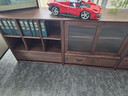 傅森日式矮書(shū)柜北美黑胡桃木全實(shí)木自由組合客廳收納柜儲物餐邊柜 北美黑胡桃木無(wú)輔料（開(kāi)放格抽屜 曬單實(shí)拍圖