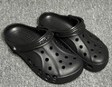 CROCS卡駱馳洞洞鞋貝雅洞洞鞋輕便運動(dòng)鞋耐磨一腳蹬拖鞋休閑鞋|10126 黑色-001 44 (280mm) 曬單實(shí)拍圖