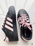 adidas DAILY 4.0舒適百搭復古休閑板鞋男女新款阿迪達斯輕運動(dòng) 黑色/淺粉   36.5 曬單實(shí)拍圖
