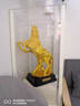 匯品簡(jiǎn)（HUIPINJIAN）馬到成功工藝品馬擺件客廳居家裝飾品擺設(shè)辦公室生肖禮品 小號(hào)（馬到成功）沙金 曬單實(shí)拍圖