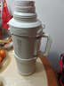柏邦保溫保冷杯大容量不銹鋼制冷保溫壺便攜車(chē)載家用戶(hù)外男士運動(dòng)水壺 【暖暖冬日】白4L約8瓶水+背帶 72小時(shí)保溫保冷【316不銹鋼】 曬單實(shí)拍圖