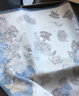 GIAVENTOLA真絲絲巾女春季百搭優(yōu)雅繁花小方巾桑蠶絲裝飾圍巾小領(lǐng)巾送長(cháng)輩 藍色 曬單實(shí)拍圖