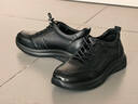 奧康（Aokang）奧康男鞋透氣休閑皮鞋商務(wù)休閑鞋舒適百搭厚底運動(dòng)鞋 黑色40  曬單實(shí)拍圖