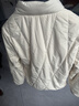 金三塔JINSANT金三塔100%蠶絲填充秋冬長(cháng)袖棉襖女新品三防外套保暖上衣 白色 2XL 曬單實(shí)拍圖