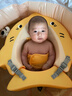 盟石（cute stone）嬰兒游泳圈0-3歲  新生兒游泳圈0-3-6個(gè)月寶寶免充氣腋下圈躺圈 鯊魚(yú)躺圈【免充氣+防側翻+抗菌防霉】 曬單實(shí)拍圖