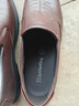 蜘蛛王男士皮鞋牛皮套腳商務(wù)休閑鞋中老年爸爸男鞋 深棕（套腳） 42  曬單實(shí)拍圖