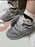 NEW BALANCE0-4歲嬰幼童秋冬格雷系灰舒適學(xué)步鞋996GR 曬單實(shí)拍圖