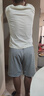 名創(chuàng  )優(yōu)品（MINISO）重磅短褲男夏季戶(hù)外運動(dòng)直筒五分褲青少年潮流百搭中褲 麻灰 2XL 曬單實(shí)拍圖