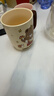 可愛(ài)卡通陶瓷馬克杯家用大容量喝水杯辦公室咖啡杯情侶杯伴手禮 棕色高腳杯（上學(xué)的熊） 550毫升 曬單實(shí)拍圖