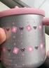 炊大皇316不銹鋼保溫杯馬克杯桌面水杯辦公帶刻度學(xué)生450ml（粉色桃心） 曬單實(shí)拍圖