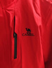 駱駝（CAMEL）三防沖鋒衣戶(hù)外登山服防風(fēng)防水防污三合一運動(dòng)外套 AD12263514X,抓絨內膽耀眼紅男女 M 曬單實(shí)拍圖