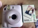 富士（FUJIFILM）instax  mini12 一次成像 立拍立得相機 mini12 鳶尾紫 套餐二（官方標配+白邊相紙20張） 曬單實(shí)拍圖