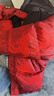 左西男童羽絨服冬加厚保暖2025新款兒童紅色三防面包服外套 紅色 160 曬單實(shí)拍圖