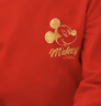 迪士尼（Disney）兒童大紅吉慶A類(lèi)純棉中大童學(xué)生青少年保暖內衣套裝 紅米奇 130 曬單實(shí)拍圖