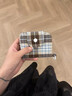 BIBK復古格子可掛件小清新卡包多層零錢(qián)包帆布耳機包收納包隨身包小包 復古格子雙層卡包 曬單實(shí)拍圖