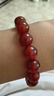 普陀山2026馬年本命年紅瑪瑙手串女款紅色天然瑪瑙珠黃金手鏈新年禮物 曬單實(shí)拍圖