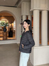 波司登（BOSIDENG）26春季鴨絨輕薄羽絨服內搭女居家羽絨短款外套B260135004B 黑色 S 160/88B 體重約100-110斤 曬單實(shí)拍圖
