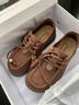 百麗（Belle）復古串珠勃肯鞋女商場(chǎng)同款厚底增高休閑鞋E1R1DCM5預售 啡色 36 (230mm) 曬單實(shí)拍圖