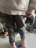 迪士尼兒童打底褲女孩春秋加厚外穿一體絨保暖長(cháng)褲子SS98431深灰130cm 曬單實(shí)拍圖