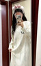 貓人睡裙女長(cháng)袖100%純棉中長(cháng)款連衣裙春夏季透氣寬松休閑居家睡衣女士 6111 【100%純棉 親膚舒適】 L 【推薦100-120斤】 曬單實(shí)拍圖