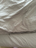 富安娜家紡 四件套純棉100支長(cháng)絨棉純色刺繡雙人床上用品床單被套 【100S貢緞長(cháng)絨棉】騎士(禮盒裝) 1.5米床 床單款 （被套203*229cm） 曬單實(shí)拍圖