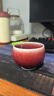 瓷都窯火景德鎮郎紅釉陶瓷茶杯主人杯單杯高端紅色陶瓷品茗杯大杯子茶盞 【郎窯紅】禪定杯 禮盒 120ml 1個(gè) 曬單實(shí)拍圖