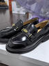 百麗牛皮金幣樂(lè )福鞋女26春新通勤小皮鞋單鞋JD020AA6 黑色 36 曬單實(shí)拍圖