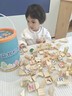 童木星積木3-6歲可啃咬兒童玩具實(shí)木大顆粒早教益智拼裝一歲寶寶禮物 100粒實(shí)木積木【收納桶+場(chǎng)景拼圖】 曬單實(shí)拍圖