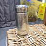 虎牌（TIGER）香港直郵純鈦保溫杯迷你小巧便攜口袋杯茶水分離鈦杯高顏值水杯子 鈦本色【純鈦】230ml 曬單實(shí)拍圖