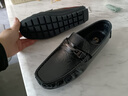 普步仕品牌真皮豆豆鞋男2026春秋新款潮牌一腳蹬輕奢樂(lè )福鞋休閑懶人鞋男 黑色 38 曬單實(shí)拍圖
