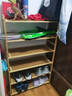 榆柏木創(chuàng  )鞋架子簡(jiǎn)易門(mén)口放室內家用宿舍竹收納小窄入新款實(shí)木鞋柜多層置物 3層50長(cháng)【加固加厚】 曬單實(shí)拍圖