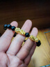 中國黃金（CHINA GOLD）黃金手鏈男足金雙貔貅瑪瑙手串轉運珠生日情人節禮物送男友老公 足金手串約1.2g【甄選禮盒】 曬單實(shí)拍圖