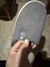 京東京造【厚底防滑】棉拖鞋男士冬季室內居家毛拖保暖半包碳灰色42-43 曬單實(shí)拍圖